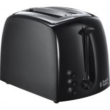 Russell Hobbs Textures 21641 2-Slice Toaster - Black, Black