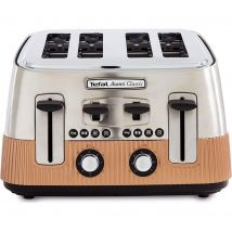 TEFAL Avanti Classic TT780F40 4-Slice Toaster - Copper, Silver/Grey,Brown