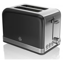 SWAN ST19010BN 2-Slice Toaster - Black, Black