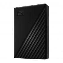 WD My Passport Portable Hard Drive - 4 TB, Black, Black