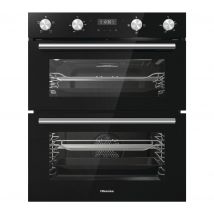 HISENSE BID75211BGUK Electric Built-under Double Oven - Black, Black