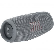 JBL Charge 5 Portable Bluetooth Speaker - Grey, Silver/Grey