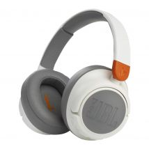 JBL JR 460NC Wireless Bluetooth Noise-Cancelling Kids Headphones - White, White