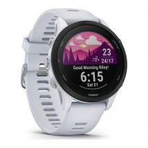 GARMIN Forerunner 255 Music Sports Watch - Whitestone, 46 mm, White