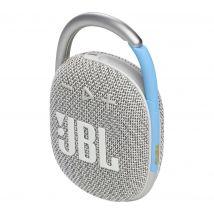 JBL Clip 4 Eco Portable Bluetooth Speaker - White, White