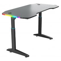 PIRANHA Base 120 RGB Gaming Desk - Black, Black