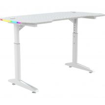 PIRANHA Base 120 RGB Gaming Desk - White, White