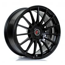 2Forge ZF1 Alloy Wheels In Gloss Black Set Of 4 - 17X8 Inch ET35 5X105 PCD 76mm Centre Bore Gloss Black, Black