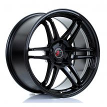 2Forge ZF5 Alloy Wheels In Gloss Black Set Of 4 - 18x10 Inch ET25 5x110 PCD 76mm Centre Bore Gloss Black, Black