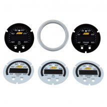 AEM Electronics X Series Gauge Accessory Kit - Oil / Water Temperature gauge, Black/white