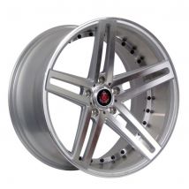 AXE EX20 Alloy Wheels in Silver/Polished Face/Barrel Set of 4 - 20x10 Inch ET42 5x112 PCD 74.1mm Centre Bore Silver/Polished Face and Barrel, Silver
