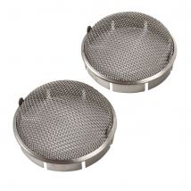 Weber Domed Mesh Filters For Carburettor Ram Pipes - Pair - Size Large Fits Weber 48 DCO-SP / 48 IDA
