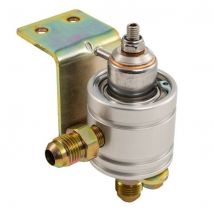 Alpha Adjustable Fuel Pressure Regulator - Silver, -6 JIC