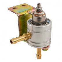 Alpha Adjustable Fuel Pressure Regulator - Silver, 8mm Push On