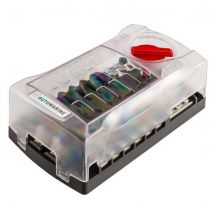 Auto Marine Standard Blade Fuse Box With Cover - 12 Way