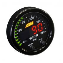 AEM Electronics X Series Oil / Water temperature gauge - Black, Black