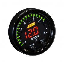 AEM Electronics X Series Turbo Boost / Fuel Pressure Gauge - Black, Black