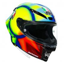 AGV PISTA GP-RR Soleluna 2021 Replica Motorcycle Helmet - Soleluna 2021 - X-Large (62cm), Blue/orange/yellow