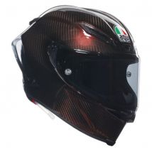 AGV PISTA GP-RR Plain Carbon Motorcycle Helmet - Red Carbon - X-Large (62cm), Red