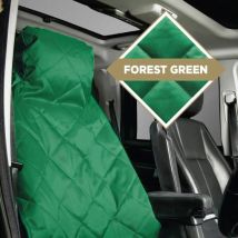 E-Tech Engineering Ultro Premium Diamond Quilt Front Seat Cover - Forest Green, Green