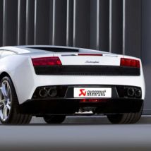 Akrapovic Resonated Titanium Cat Back Exhaust System - Valved - 4x 100mm Round 570 Style Carbon Fibre Tailpipes