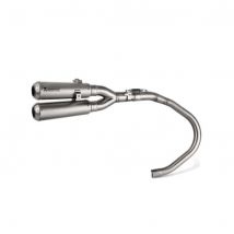 Akrapovic Twin Conical Stainless Exhaust Slip-On