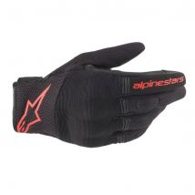 Alpinestars Copper Motorcycle Gloves - Small - Black / Red Fluro, Black/red