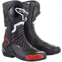 Alpinestars SMX-6 V2 Motorcycle Boot - UK 7.5 / Eur 42 - Black / Red, Black/red