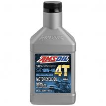 Amsoil 100% Synthetic 4T Performance Motorcycle Engine Oil - 10W40