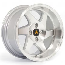 Autostar Blade Alloy Wheels In Silver With Polished Face Set Of 4 - 15x8 Inch ET20 4x100 PCD 67.1mm Centre Bore Silver With Polished Face, Silver