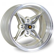 Autostar Kanji Alloy Wheels In Gold With Polished Lip Set Of 4 - 14x9 Inch ET-13 4x114.3 PCD 73.1mm Centre Bore Gold With Polished Lip, Gold