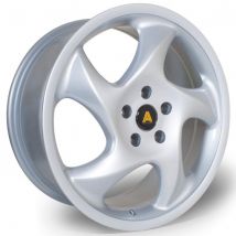 Autostar Twist Alloy Wheels In Silver Set Of 4 - 17x7.5 Inch ET35 4x100 PCD, Silver