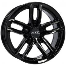 ATS Antares Alloy Wheels In Diamond Black Set Of 4 - 17x7 Inch ET45 5x112 PCD 57.1mm Centre Bore Diamond Black, Black
