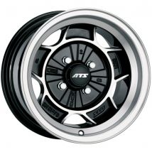 ATS Classic Alloy Wheels In Diamond Black/Polished Set Of 4 - 13x7 Inch ET20 4x100 PCD 57.1mm Centre Bore Diamond Black/Polished, Black