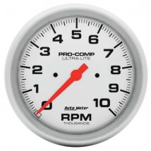 Auto Meter 5 Inch (127mm) Dash Pro Comp Tacho - Silver, Silver
