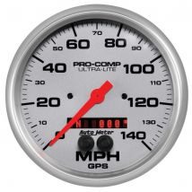 Auto Meter Ultra-Lite Series GPS Enabled Speedometers - Silver, Silver