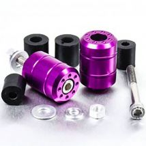 Pro-Bolt Aluminium Universal Bar Ends - Pair - Purple, Purple