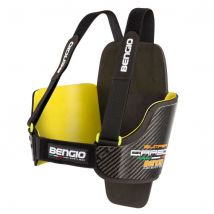 Bengio Bumper Lady Plus Carbon Karting Rib Protector - Colour: Grey/Fluro Yellow, Size: L