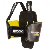 Bengio Bumper Plus Carbon Karting Rib Protector - Colour: Grey/Fluro Yellow, Size: S