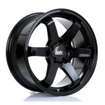 Bola B1 Alloy Wheels In Gloss Black Set Of 4 - 18x9.5 Inch ET42 5x105 PCD 67.1mm Centre Bore Black Gloss, Black