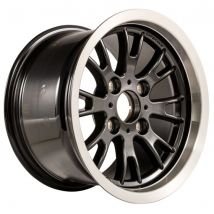 Caterham Apollo Alloy Wheels - Black, Rear 8 x 13 Inch, Black/silver