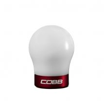 Cobb Tuning Ford Shift Knob - White Body / Race Red Base, Red/white