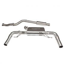 "Cobra Sport Resonated 2.5" Cat Back Exhaust System" - Uses OE Tailpipes