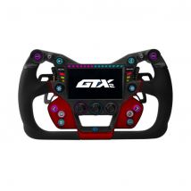 Cube Controls GT-X2 Sim Racing Steering Wheel - Colour: Red, Black Paddles, 300mm Diameter