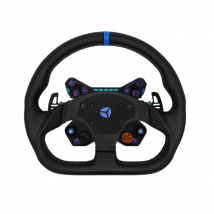 Cube Controls GT Pro V2 Reparto Corse Perforated Sim Racing Steering Wheel - Colour: Blue, 2 Paddle Option