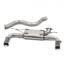 "Cobra Sport 3" Exhaust Back Box" - 2x 3.5 Inch Round Blackout Tailpipes