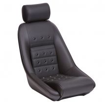 Cobra Classic RS Forty Seat - Black Corduroy, Anthracite Eyelets, Black Leather, Black