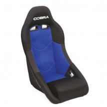 Cobra Clubman Seat - Black Outer Blue Centre, Black/blue