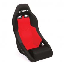 Cobra Clubman Seat - Black Outer Red Centre, Black/red
