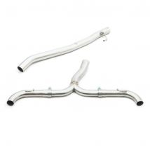 "Cobra Sport 3" GPF Back Race Exhaust System - Non-Valved With Back Box Delete" - Uses OE Tailpipes